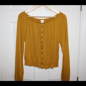 H&M Mustard Yellow Blouse